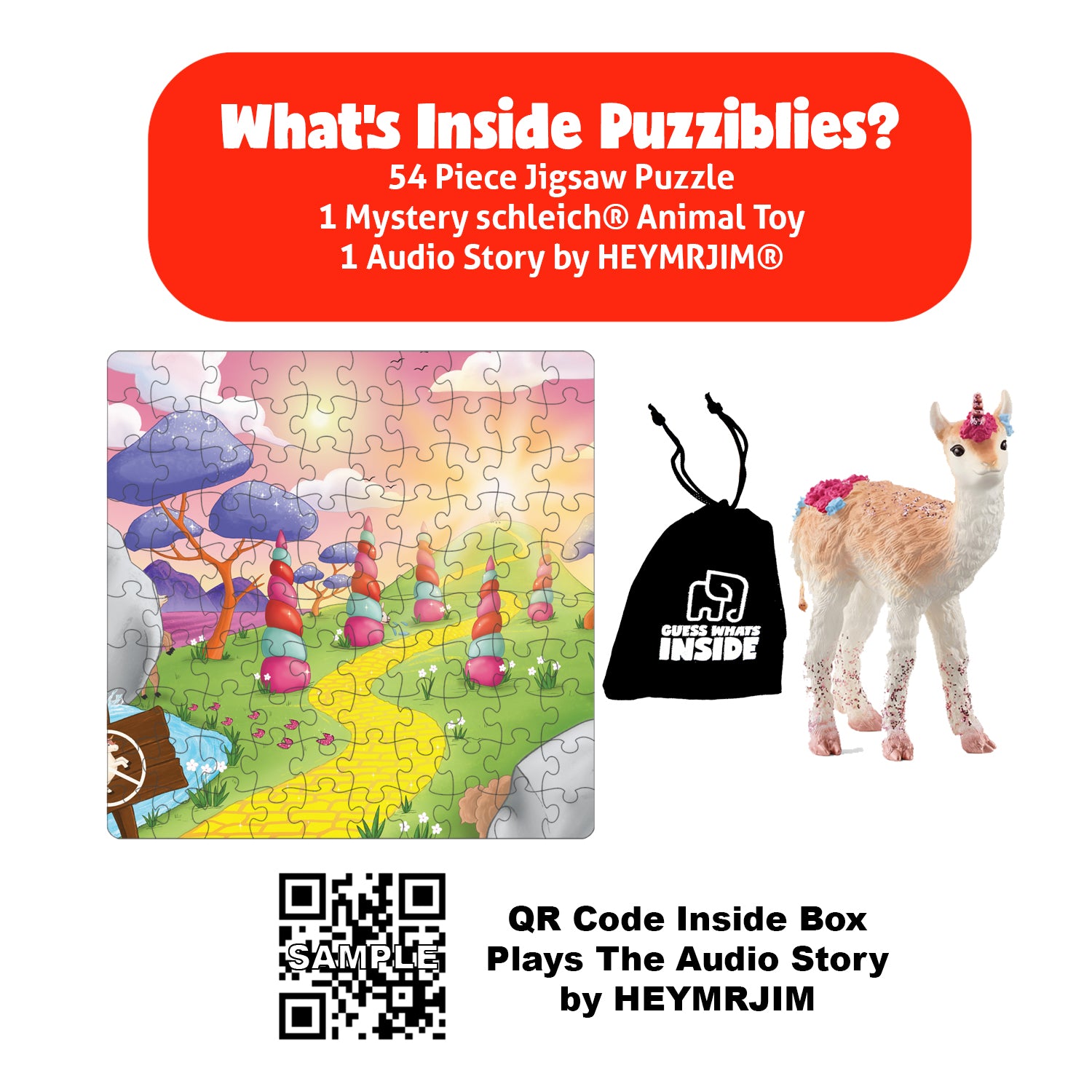 Puzziblies Mystery 3: Who Is The Flying, Hooved Creature? (LARGE TOY)