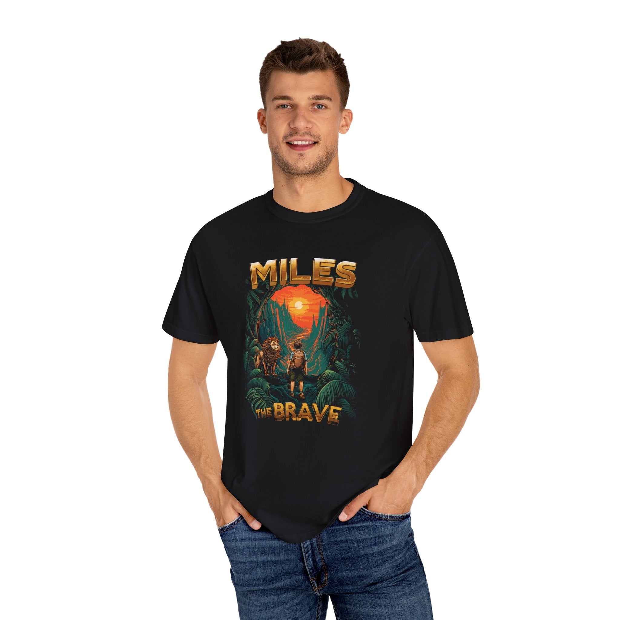 Miles the Brave Unisex Garment-Dyed T-shirt - Storybutton